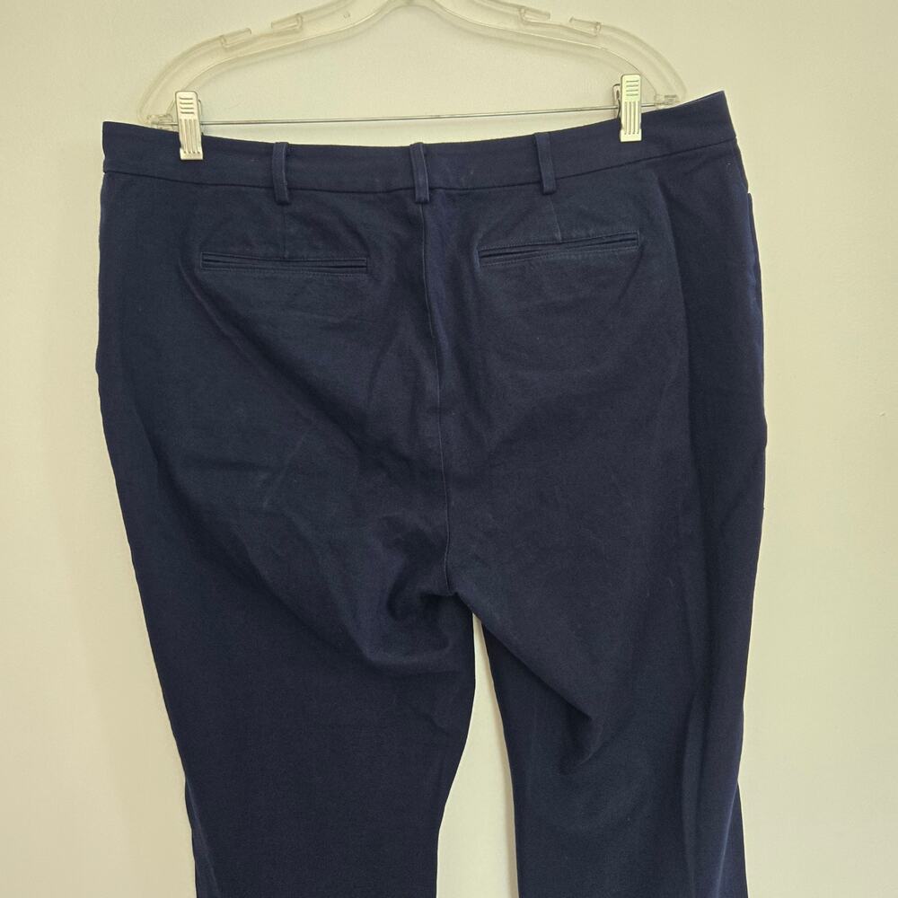 Lauren Ralph Lauren Navy Chino Pants Casual Workwear Cotton Women 14W - Picture 5 of 11